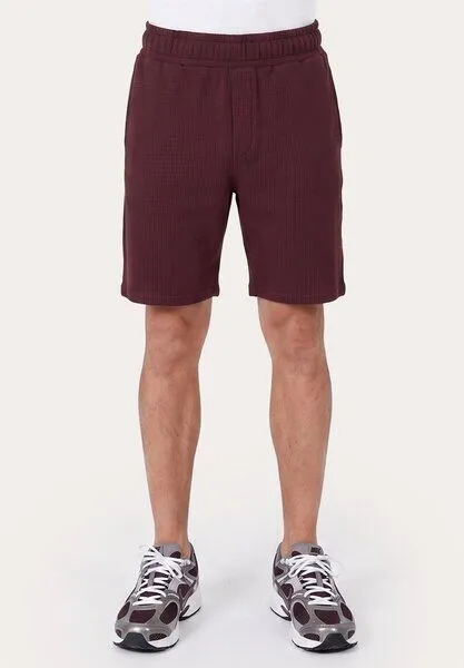 ORGANICATION ORGANICATION STEVVEN | Waffel-Shorts aus Bio-Baumwolle & recyceltem Polyester, Red, – Produktbild 3 von 4