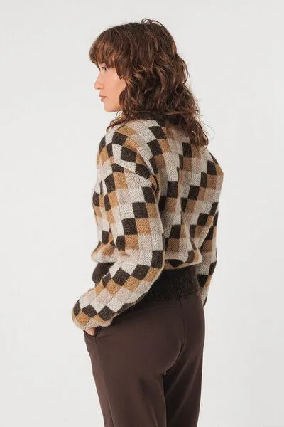 SKFK SKFK Strickpullover AITZA, Multicolour, – Produktbild 3 von 4
