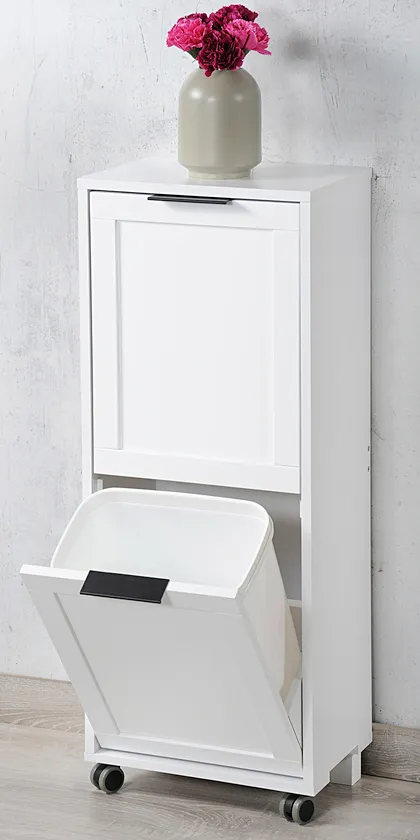 Kesper KESPER Universalschrank mit Trennsystem weiß 24 x 36 x 94 cm, Weiß, – Produktbild 4 von 4