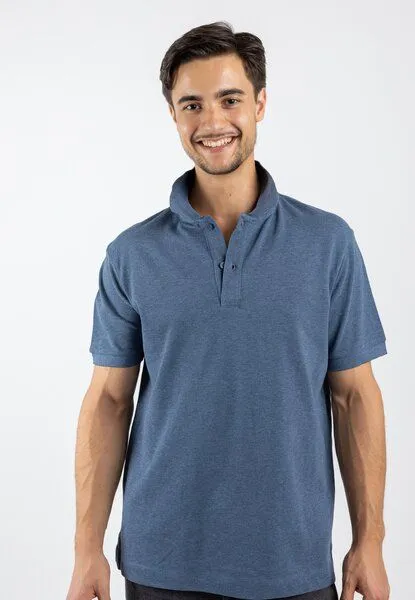 TORLAND TORLAND Herren Poloshirt PREPSTER, Blau (dark heather blue), – Produktbild 1 von 4