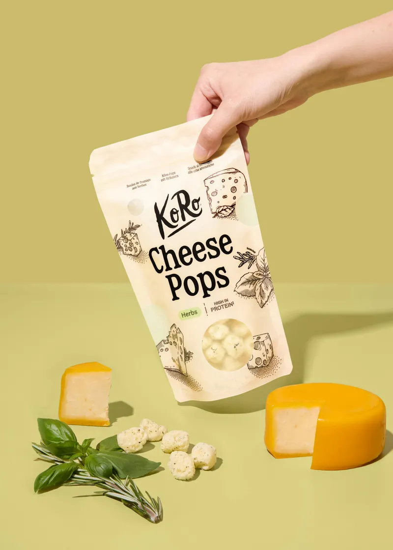 KoRo Cheese Pops Gouda-Kräuter | 50 g – Produktbild 3 von 5