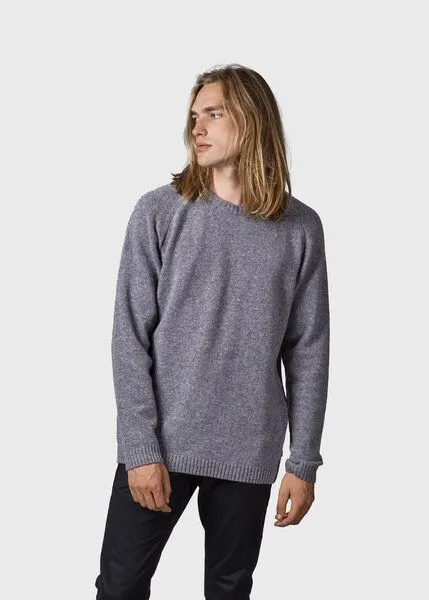 Klitmøller Klitmøller Strickpullover Ole, Light grey, – Produktbild 4 von 4