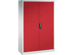 C+P C+P Stahlschrank mit Flügeltüren "Acurado" H1950xB1200xT500mm, Lichtgrau/Rubinrot – Produktbild 1 von 1
