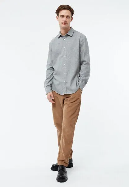 Givn Berlin Givn Berlin Flanellhemd GBJOHN in lockerer Passform, Mid grey, – Produktbild 2 von 4