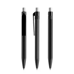 prodir prodir QS50 PMP Push Kugelschreiber, Black-Silver satin finish – Produktbild 1 von 1