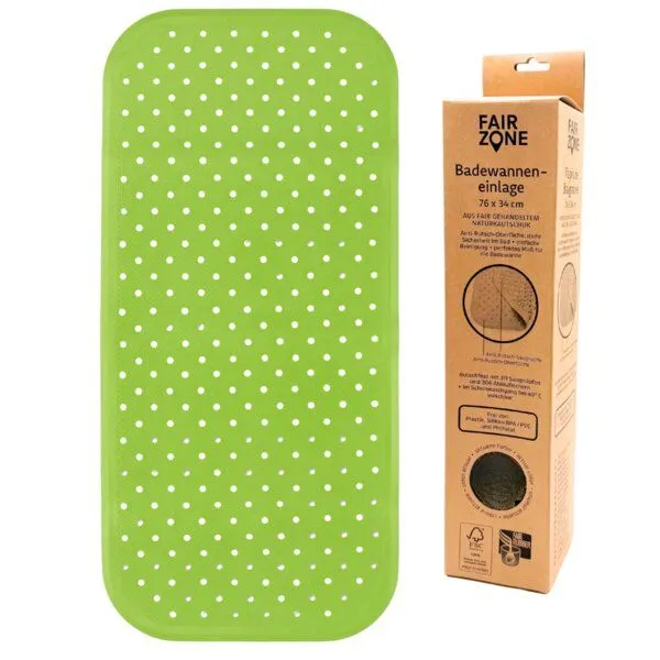 Fair Zone Fair Zone Badematte 76x34 cm - Wanneneinlage, Grün, – Produktbild 2 von 4