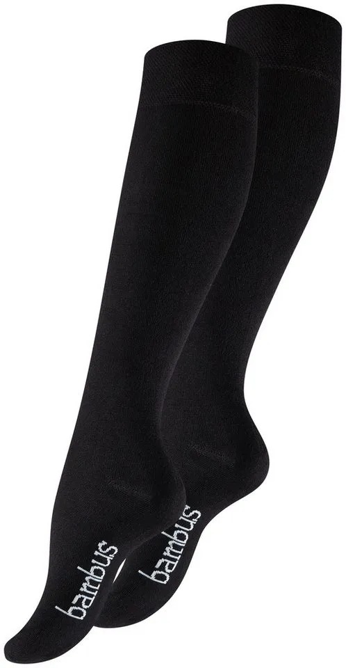 Vincent Creation® Kniestrümpfe (4-Paar) mit handgekettelter Spitze, Schwarz, – Produktbild 2 von 3
