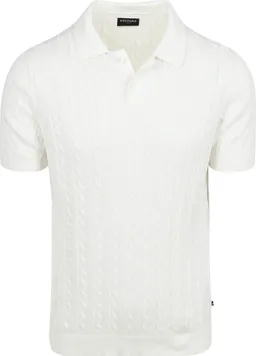 Suitable Suitable Respect Poloshirt Knit Cable Ecru - Größe XXL – Produktbild 1 von 1