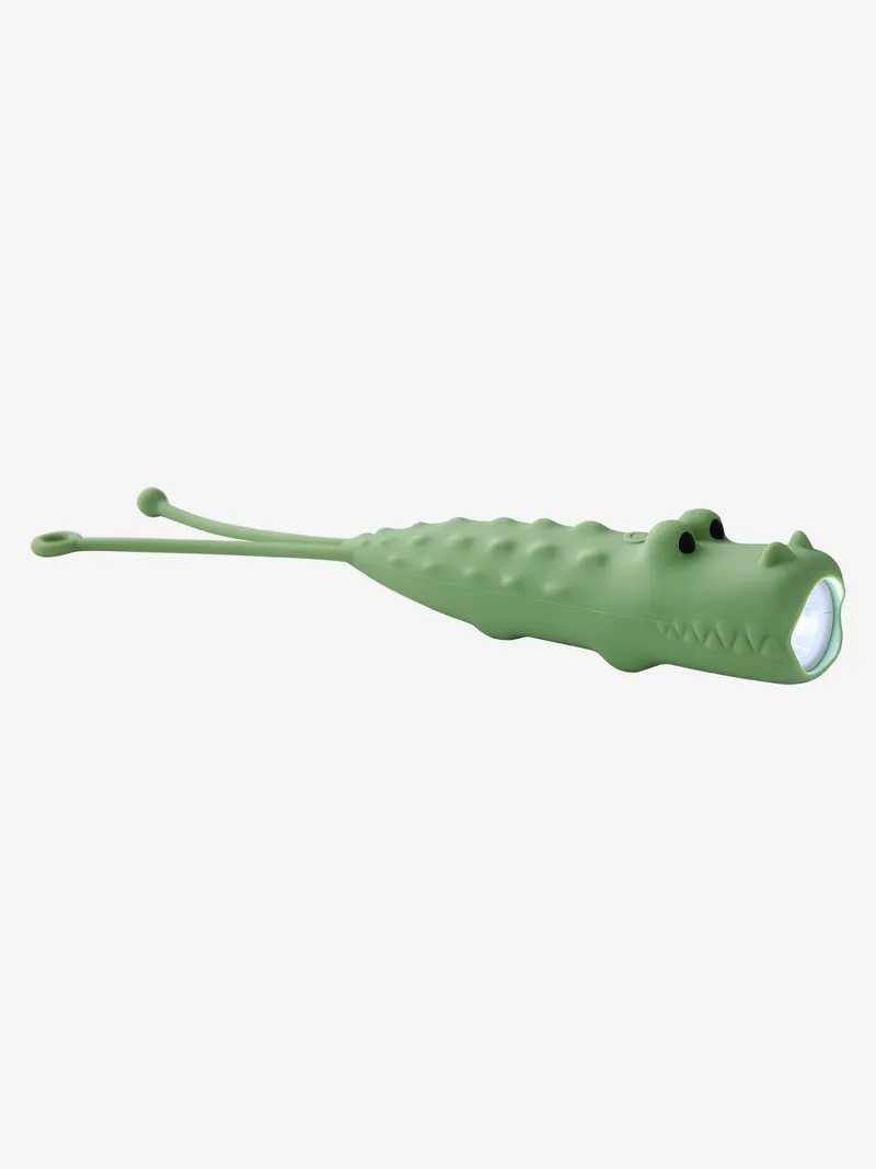 Vertbaudet Nachtlicht-Taschenlampe KROKODIL Kinder salbei, Salbeigrün, – Produktbild 3 von 3
