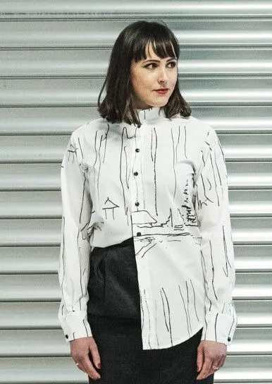 Sophia Schneider-Esleben Sophia Schneider-Esleben Shirt Paul Snow - Unisex Hemd Damenhemd und Herrenhemd aus Bio-Baumwolle – Produktbild 4 von 4