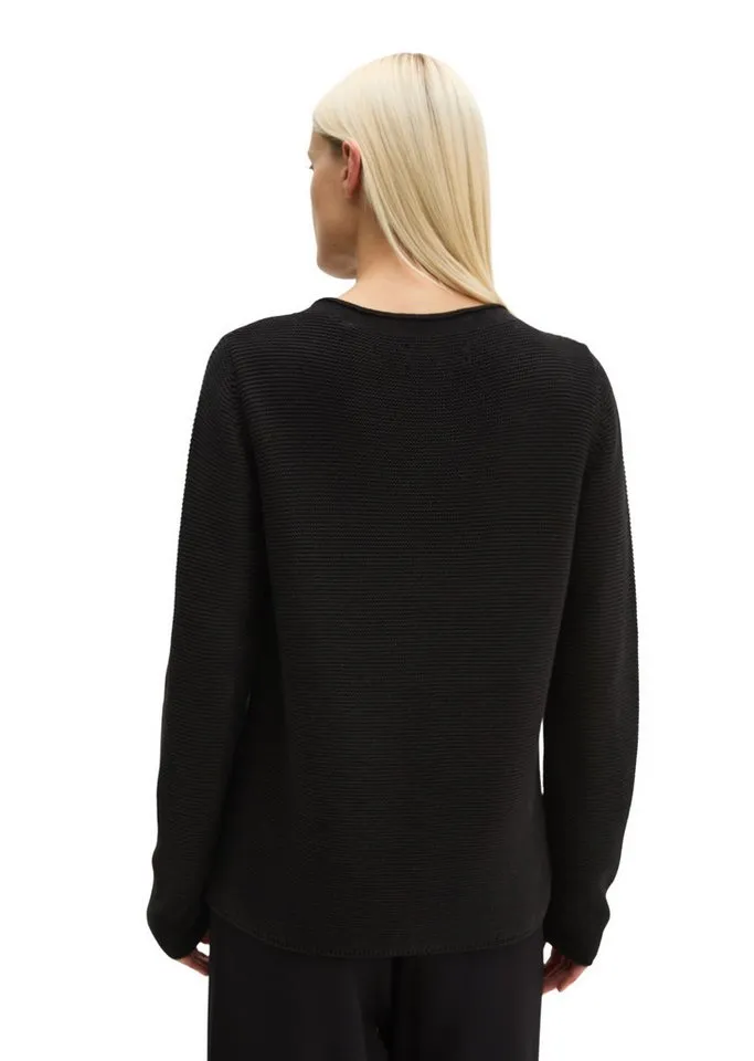 Marc O'Polo Marc O'Polo Strickpullover regular aus Organic Cotton, Schwarz, – Produktbild 3 von 5