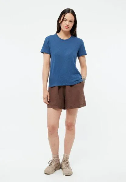 Givn Berlin Givn Berlin T-Shirt GBJULIA aus Baumwoll-Leinen Mix, Blazing blue (linen), – Produktbild 3 von 5