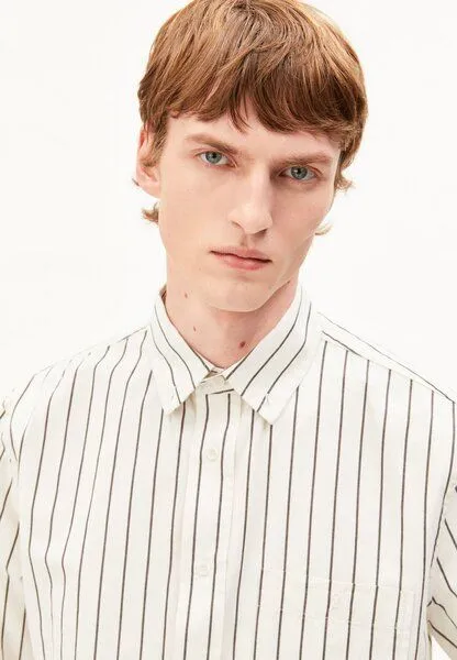 ARMEDANGELS ARMEDANGELS STRIPED Herren Hemd aus 100% Bio-Baumwolle, Pure, – Produktbild 3 von 4