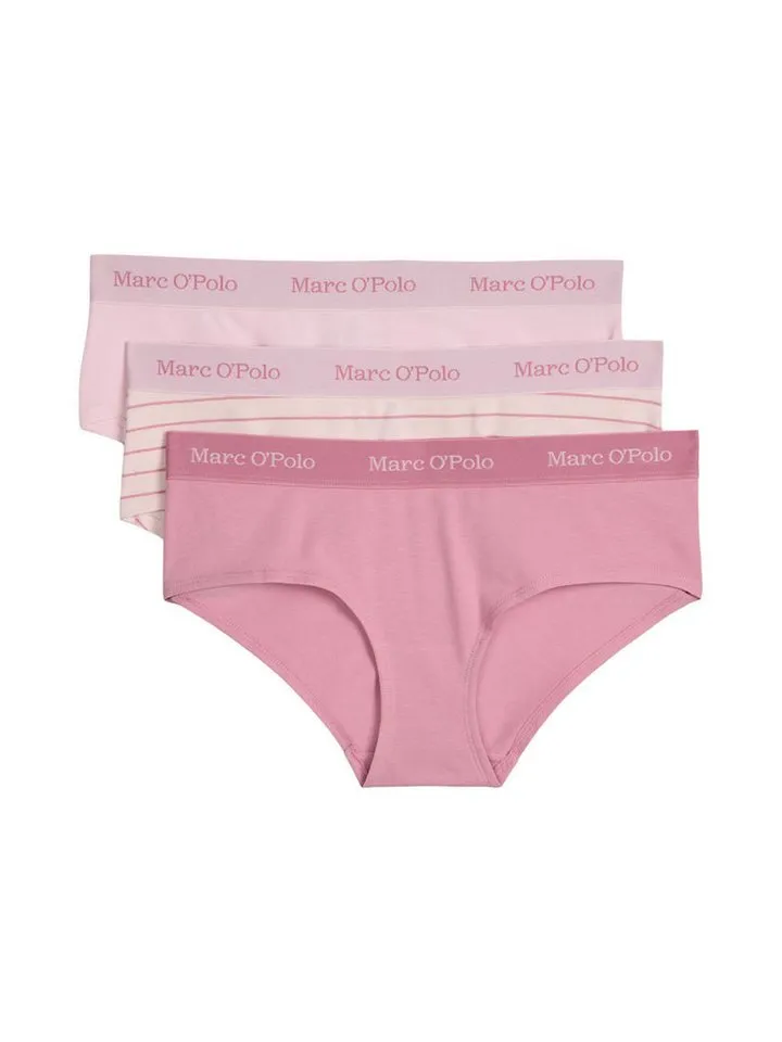 Marc O'Polo Marc O'Polo Panty Bio (3-St) Pantyslip, Boyshort, Unterwäsche, Rosa, – Produktbild 2 von 4