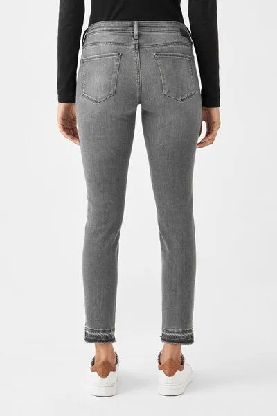 DAWN Damen Jeans MID SUN Slim Design Details DAWN Bio-Baumwolle, Medium grey, – Produktbild 4 von 5