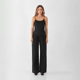 DAWN SUNNY Wide Leg Non Stretch - Contrast - Black Denim - Black Denim / 27 / 33 – Produktbild 1 von 1