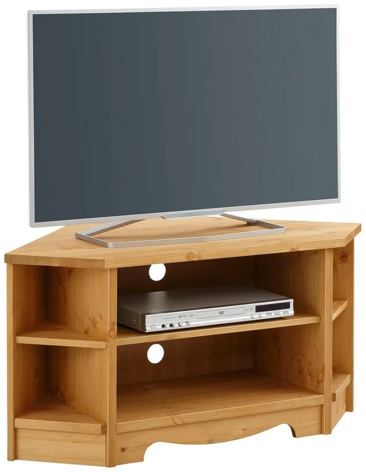 OTTO home Lowboard Trinidad, TV-Schrank, Eck-TV -Schrank, Kommode, Breite 105 cm, FSC® zertifiziertes Massivholz, Beige, – Produktbild 5 von 5