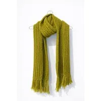 ein garten Studios ein garten Studios XXL Handstrickschal / Stola aus Alpaka-Seide-Merino, Mustard yellow, – Produktbild 1 von 1