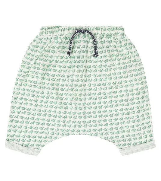 Sense Organics & friends in cooperation with GARY MASH Sense Organics & friends in cooperation with GARY MASH Leichte Baby Hose, Weiß mit papierflieger, – Produktbild 1 von 2