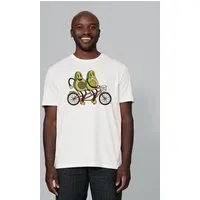 watapparel watapparel T-Shirt Unisex Avocado Fahrrad, Off white, – Produktbild 1 von 1