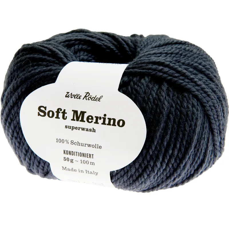 Wolle Rödel Wolle Rödel Soft Merino Dunkelgrau, Dunkelgrau, – Produktbild 1 von 1