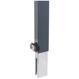 Alberts ALBERTS Zaunerhöhung Erhard inkl. Klemmlasche, fvz.anthrazit RAL 7016, 800 / 60 x 40 mm – Produktbild 1 von 1