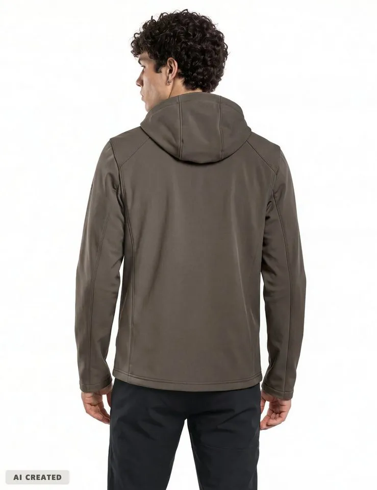 Vaude Vaude Outdoorjacke SE Men's Manang Softshell Jacket (1-St) Übergangsjacke für Frühling und Herbst, Schwarz, – Produktbild 3 von 4