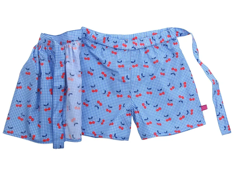 Enfant Terrible Enfant Terrible Voile Skort Kirschendruck sky blue-tomato – Produktbild 2 von 2