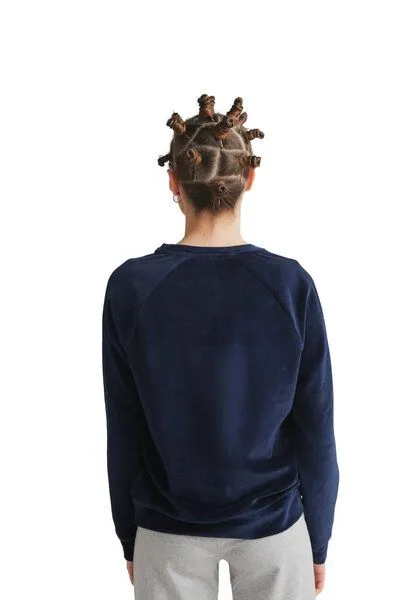 Leela Cotton Leela Cotton Damen Nicky Sweatshirt Bio Baumwolle, Nachtblau, – Produktbild 3 von 4