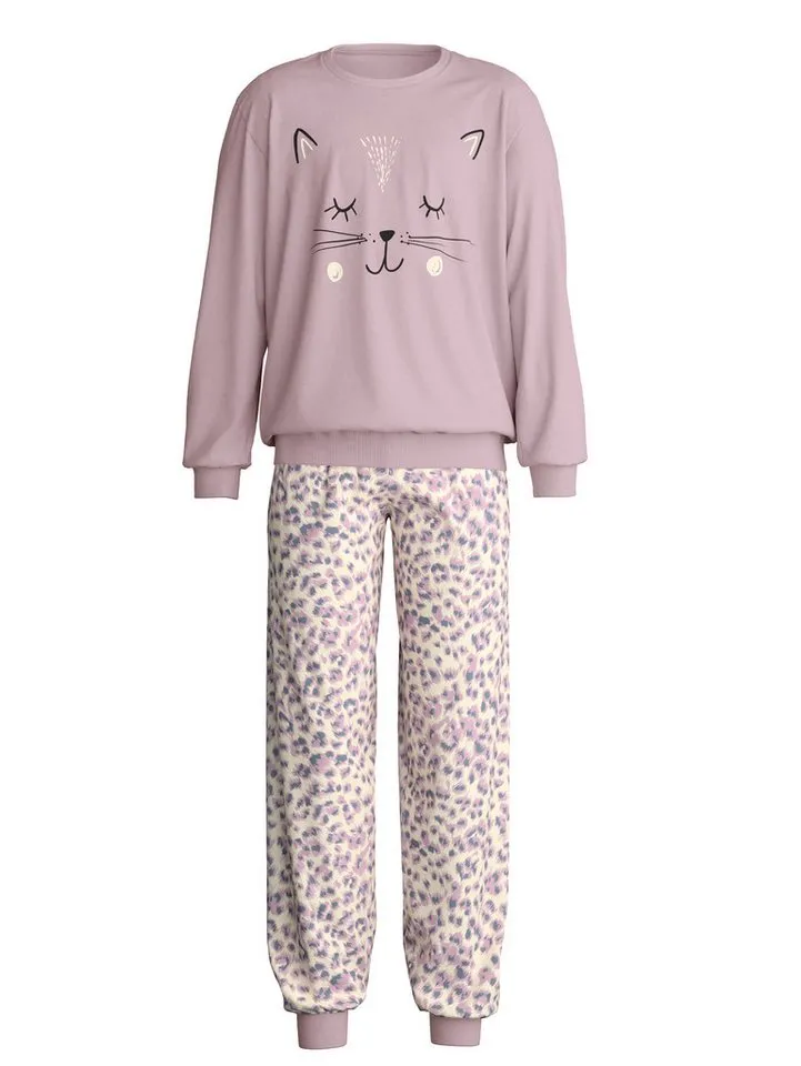 CALIDA CALIDA Pyjama Cat Kinder (2 tlg) weich, bequem mit Bündchen, Rosa, – Produktbild 2 von 2