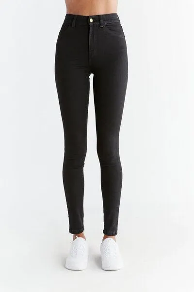 Evermind Evermind W's Skinny Fit-WD1015, Coal black, – Produktbild 3 von 5