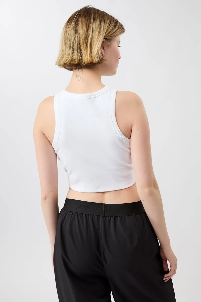 mandala MANDALA Damen vegan Top Athleisure Weiß, Weiß, – Produktbild 2 von 2