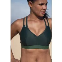 Inaska Inaska Damen vegan Sportliches Bikinioberteil Wild Nature Dunkelgrün & Moosgrün – Produktbild 1 von 1