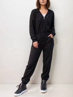 Will's Vegan Shop Will's Vegan Shop Lounge Knit Hoodie schwarz stricken Damen – Produktbild 1 von 1