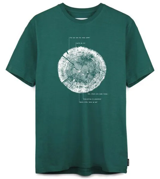 Gary Mash GARY MASH T-Shirt Liferings aus Biobaumwolle, Grün, – Produktbild 1 von 4