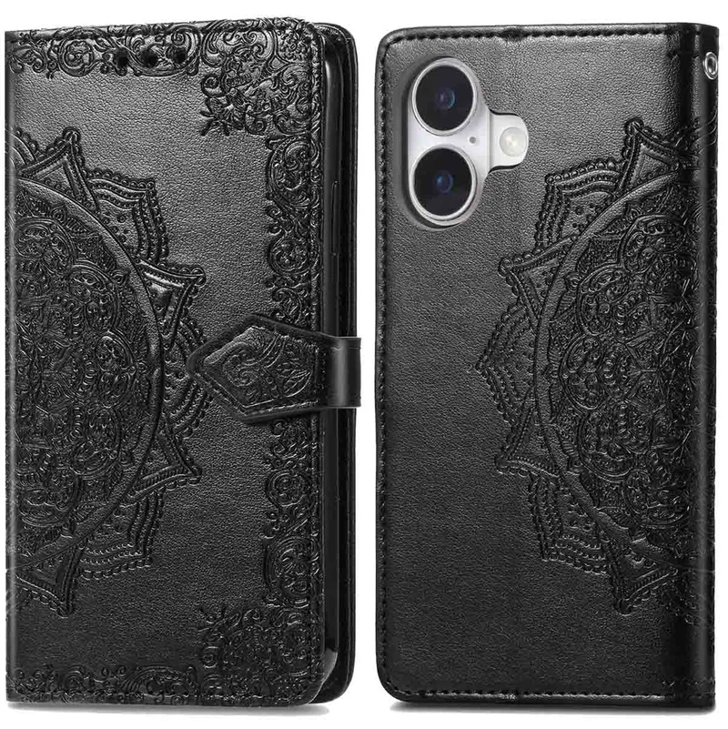 imoshion imoshion Mandala Klapphülle für das Apple iPhone 16, Schwarz, – Produktbild 1 von 1