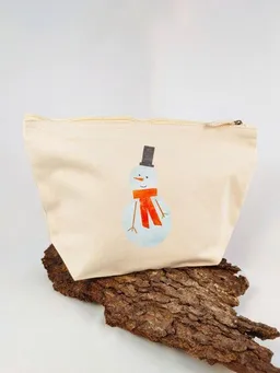 MelaDi MelaDi Accessoire-Tasche aus Biobaumwolle - Größe M Schneemann – Produktbild 1 von 1