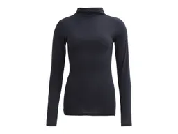 People Wear Organic People Wear Organic Langarm-Shirt Bio-Baumwolle (kbA) Stehkragen schwarz S – Produktbild 1 von 1