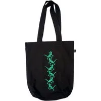 HANDGEDRUCKT HANDGEDRUCKT "Geckos" Shopper aus BAUMWOLLE kbA, Grün, – Produktbild 1 von 1