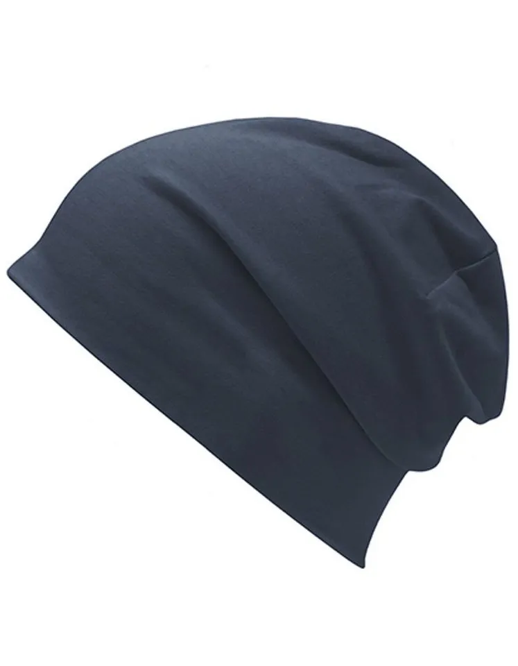 Modescout Stadler Beanie Jersey Mütze Slouch Beanie (2erPack) (Spar-Set, 2er Pack) aus Bio-Baumwolle, Blau, – Produktbild 1 von 1