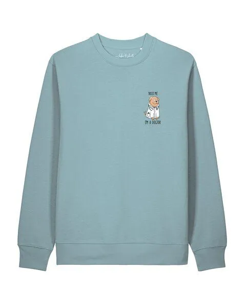 watapparel watapparel Sweatshirt Unisex Dogtor, Pebble blue, – Produktbild 1 von 2