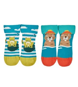 Frugi Frugi Lustige Kindersocken im 2er-Pack aus Biobaumwolle – Produktbild 1 von 1