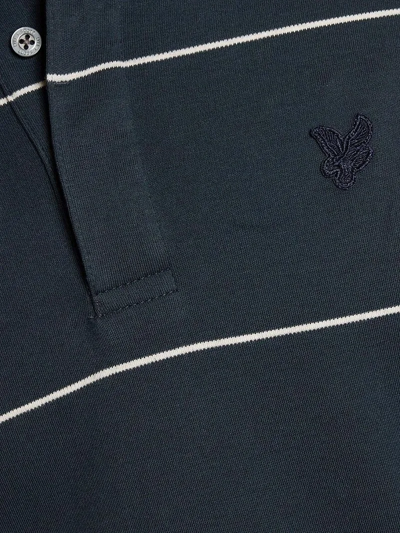 Lyle and Scott Lyle and Scott Rugby Poloshirt Streifen Marine - Größe XL, Dunkelblau, – Produktbild 5 von 5