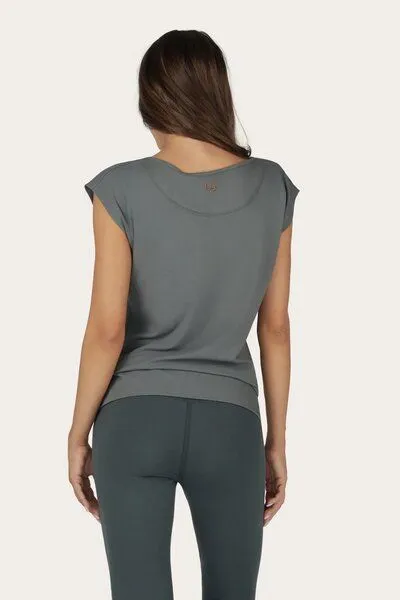 Urban Goddess Urban Goddess Lockeres Asana-Yoga-Shirt, Jade (grün), – Produktbild 4 von 5