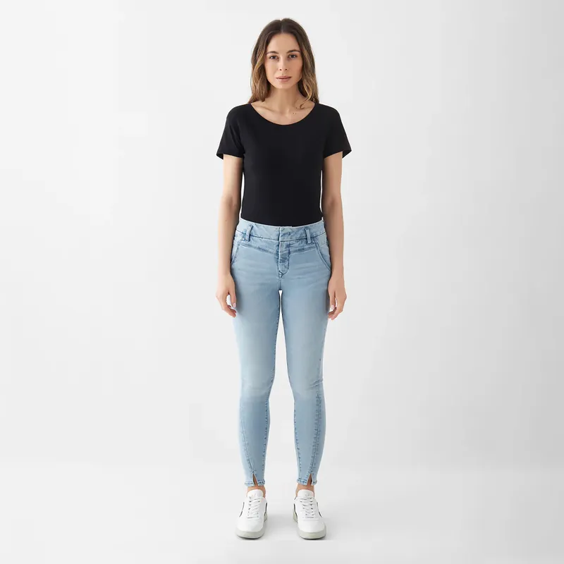 DAWN SUN UP Skinny Powerstretch - Design Details - Light Blue - Light Blue / 31 / 28 – Produktbild 1 von 1