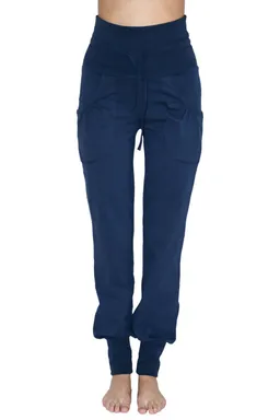 Leela Cotton Leela Cotton Damen vegan Yogahose Mit Umgeschlagenem Bund – Produktbild 1 von 1