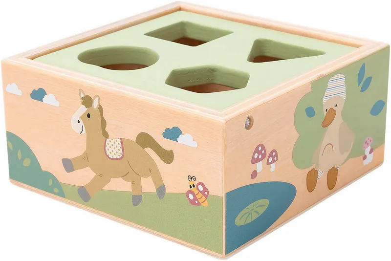 Sterntaler Sterntaler Steckspielzeug Sortierbox Holz, Beige, – Produktbild 5 von 5