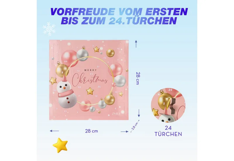 ZMILE COSMETICS Kosmetik-Adventskalender Beauty Adventskalender Snowman – Produktbild 4 von 4