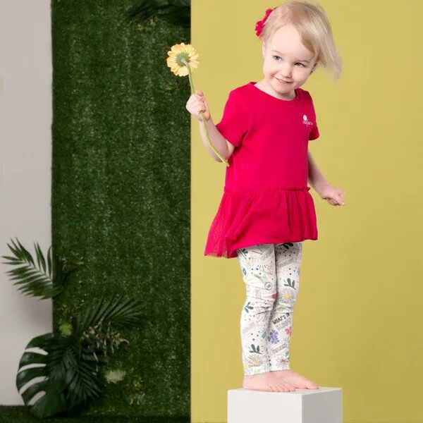Marraine Kids Marraine Kids Longshirt mit Tüll aus Bio Baumwolle "Wildflower" – Produktbild 3 von 3
