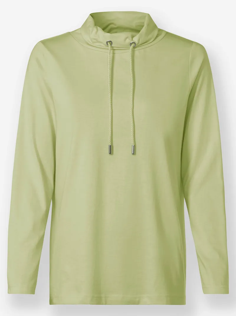 Witt Stehkragenshirt lindgrün, Lindgrün, – Produktbild 1 von 2
